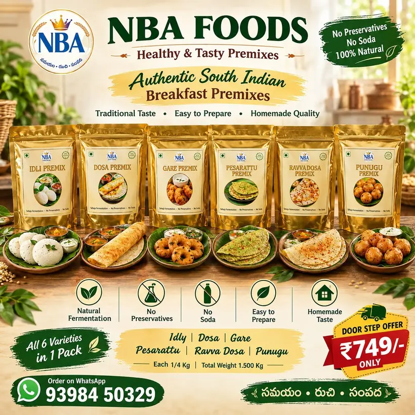 NBA Foods all six premixes combo pack